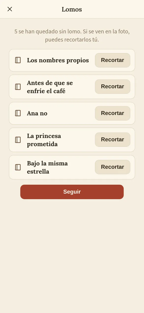 Lista de los seleccionados que se han quedado sin lomo